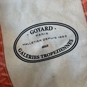 Goyard Paris Tote with Red Highlights